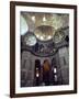 Interior of the Santa Sophia with Huge Medallions Inscribed with the Names of Allah, Istanbul-John Henry Claude Wilson-Framed Photographic Print