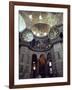 Interior of the Santa Sophia with Huge Medallions Inscribed with the Names of Allah, Istanbul-John Henry Claude Wilson-Framed Photographic Print