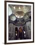 Interior of the Santa Sophia with Huge Medallions Inscribed with the Names of Allah, Istanbul-John Henry Claude Wilson-Framed Photographic Print