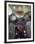 Interior of the Santa Sophia with Huge Medallions Inscribed with the Names of Allah, Istanbul-John Henry Claude Wilson-Framed Photographic Print