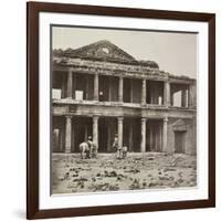 Interior of the Secundra Bagh at Lucknow after the Slaughter of 2000 Rebels by the 93rd Highlanders-Felice Beato-Framed Giclee Print