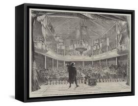 Interior of the Soldiers' Theatre at Mourmelon-Le-Grand, Chalons Camp-null-Framed Stretched Canvas