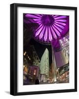 Interior of the Sony Center Illuminated at Night, Potsdamer Platz, Berlin, Germany, Europe-Gavin Hellier-Framed Photographic Print