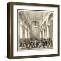 Interior of the Stock Exchange, London-null-Framed Art Print