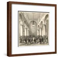 Interior of the Stock Exchange, London-null-Framed Art Print