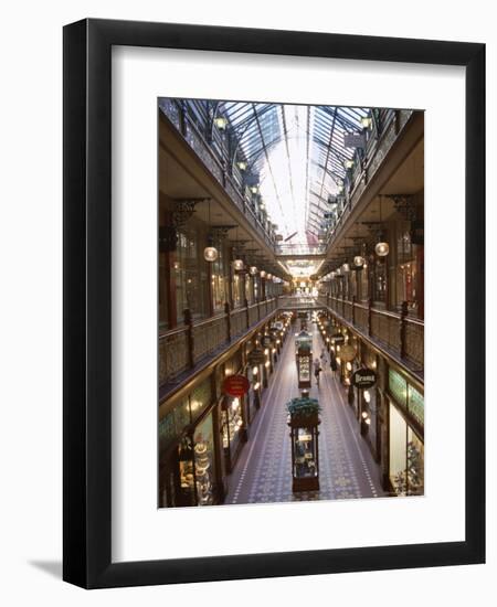 Interior of the Strand, Glass Covered Shopping Mall, Sydney, New South Wales (Nsw), Australia-D H Webster-Framed Photographic Print