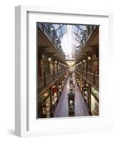 Interior of the Strand, Glass Covered Shopping Mall, Sydney, New South Wales (Nsw), Australia-D H Webster-Framed Photographic Print