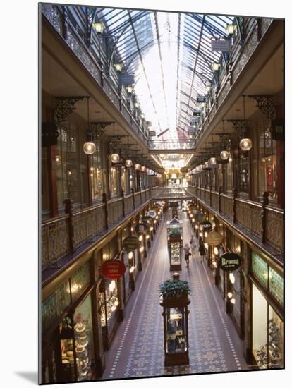 Interior of the Strand, Glass Covered Shopping Mall, Sydney, New South Wales (Nsw), Australia-D H Webster-Mounted Photographic Print