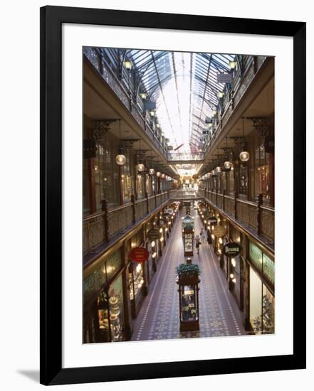 Interior of the Strand, Glass Covered Shopping Mall, Sydney, New South Wales (Nsw), Australia-D H Webster-Framed Photographic Print