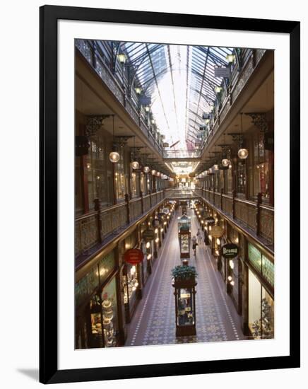 Interior of the Strand, Glass Covered Shopping Mall, Sydney, New South Wales (Nsw), Australia-D H Webster-Framed Photographic Print