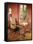 Interior of the Study of Honore De Balzac-French School-Framed Stretched Canvas