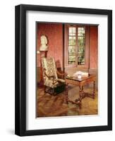 Interior of the Study of Honore De Balzac-French School-Framed Giclee Print