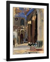 Interior of the Sultan Kalaoun Mosque, Cairo, Egypt, 1928-Louis Cabanes-Framed Giclee Print