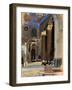 Interior of the Sultan Kalaoun Mosque, Cairo, Egypt, 1928-Louis Cabanes-Framed Giclee Print