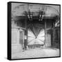 Interior of the Suspension Bridge, Niagara Falls, Canada, Early 20th Century-null-Framed Stretched Canvas