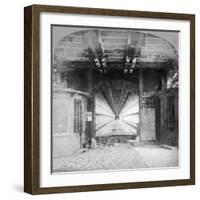 Interior of the Suspension Bridge, Niagara Falls, Canada, Early 20th Century-null-Framed Giclee Print