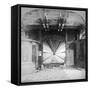 Interior of the Suspension Bridge, Niagara Falls, Canada, Early 20th Century-null-Framed Stretched Canvas