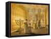 Interior of the Tabernacle-English School-Framed Stretched Canvas