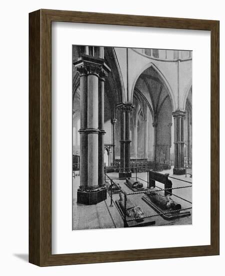 Interior of the Temple Church, City of London, c1905 (1906)-Photochrom Co Ltd of London-Framed Photographic Print