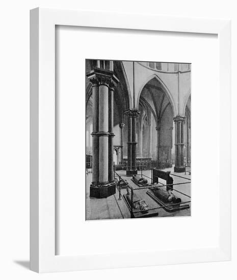 Interior of the Temple Church, City of London, c1905 (1906)-Photochrom Co Ltd of London-Framed Photographic Print