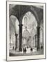 Interior of the Temple Church in London-null-Mounted Giclee Print