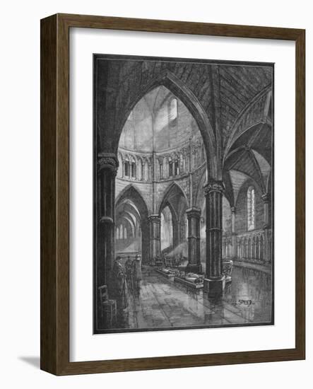 Interior of the Temple Church, London, 1905-Lancelot Speed-Framed Giclee Print