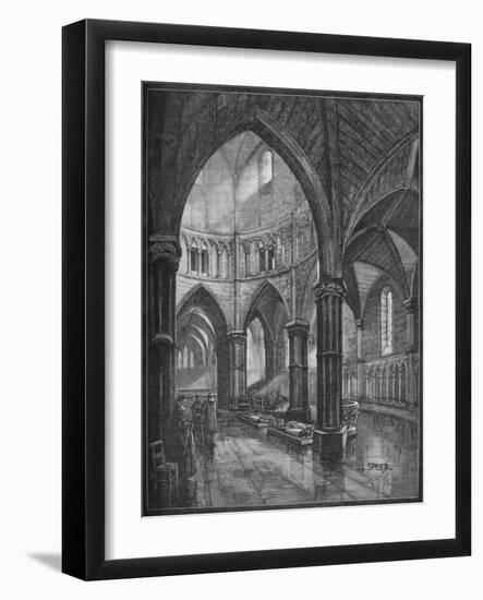 Interior of the Temple Church, London, 1905-Lancelot Speed-Framed Giclee Print