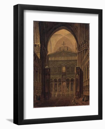 Interior of the Temple in Jerusalem, 1821-Maxim Nikiphorovich Vorobyev-Framed Giclee Print