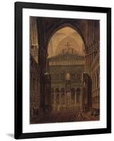 Interior of the Temple in Jerusalem, 1821-Maxim Nikiphorovich Vorobyev-Framed Giclee Print