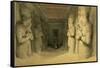 Interior of the Temple of Abu Simbel, from "Egypt and Nubia," Vol.1-David Roberts-Framed Stretched Canvas