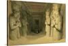 Interior of the Temple of Abu Simbel, from "Egypt and Nubia," Vol.1-David Roberts-Stretched Canvas