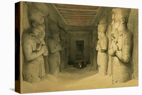Interior of the Temple of Abu Simbel, from "Egypt and Nubia," Vol.1-David Roberts-Stretched Canvas