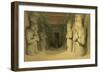 Interior of the Temple of Abu Simbel, from "Egypt and Nubia," Vol.1-David Roberts-Framed Giclee Print