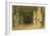 Interior of the Temple of Abu Simbel, from "Egypt and Nubia," Vol.1-David Roberts-Framed Giclee Print