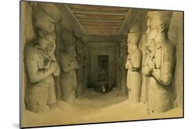 Interior of the Temple of Abu Simbel, from "Egypt and Nubia," Vol.1-David Roberts-Mounted Giclee Print