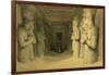 Interior of the Temple of Abu Simbel, from "Egypt and Nubia," Vol.1-David Roberts-Framed Giclee Print