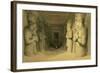 Interior of the Temple of Abu Simbel, from "Egypt and Nubia," Vol.1-David Roberts-Framed Giclee Print