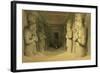 Interior of the Temple of Abu Simbel, from "Egypt and Nubia," Vol.1-David Roberts-Framed Giclee Print