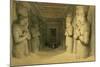 Interior of the Temple of Abu Simbel, from "Egypt and Nubia," Vol.1-David Roberts-Mounted Giclee Print