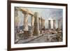 Interior of the Temple of Apollo at Bassae in Arcadia-John Fulleylove-Framed Giclee Print