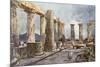 Interior of the Temple of Apollo at Bassae in Arcadia-John Fulleylove-Mounted Giclee Print