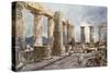 Interior of the Temple of Apollo at Bassae in Arcadia-John Fulleylove-Stretched Canvas