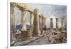 Interior of the Temple of Apollo at Bassae in Arcadia-John Fulleylove-Framed Giclee Print