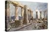 Interior of the Temple of Apollo at Bassae in Arcadia-John Fulleylove-Stretched Canvas