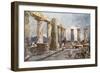 Interior of the Temple of Apollo at Bassae in Arcadia-John Fulleylove-Framed Giclee Print