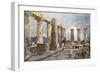 Interior of the Temple of Apollo at Bassae in Arcadia-John Fulleylove-Framed Giclee Print