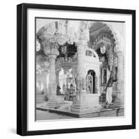 Interior of the Temple of Babulnath, Bombay, India, 1901-BW Kilburn-Framed Giclee Print