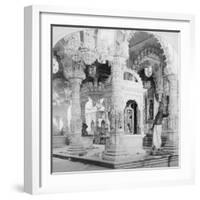 Interior of the Temple of Babulnath, Bombay, India, 1901-BW Kilburn-Framed Giclee Print