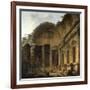 Interior of the Temple of Diana at Nimes. 1786-Hubert Robert-Framed Art Print