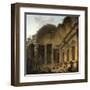 Interior of the Temple of Diana at Nimes. 1786-Hubert Robert-Framed Art Print